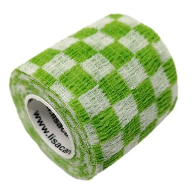 LisaCare Kohäsive Bandage 5cm - Karo Grün 12 St Bandage(s) Image