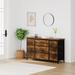 17 Stories Tellisford 47.2" W Storage Credenza Wood in Black/Brown | 27.6 H x 47.2 W x 15.4 D in | Wayfair AD4F9243B01D4476800F4B0D983EBCD1