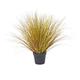 Herbe artificielle en pot marron et vert H75