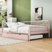 Wildon Home® Deshaunta Full Size Wooden Daybed w/ Twin Size Trundle Wood in Pink | 33 H x 58 W x 80 D in | Wayfair AEC67EE6B2F4415AAD38FAF51C5D52D8