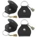 4 Pcs Keychain Key Fob Guitar Bag Leather Guitar Pick Holder Guitar Pick Bag Storage Bag Small Pendant Pu