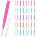 100 Pcs Dental Floss Toothpicks Interdental Cleaners Floss Brush Picks for Teeth Teeth Brush Cleaner Interdental Brush Dispenser Toothpick Stainless Steel 304