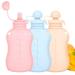 3Pcs Silicone Baby Food Pouch Reusable Squeezable Pouch 150ml/5oz Breastmilk Storage Bag Refillable Baby Food Squeeze Pouch Heat Resistant Squeezable Pouch Bottle Dishwasher Safe for Home School