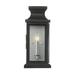 Savoy House 5-5910-BK Outdoor Classic Black Wall Lantern with Clear Glass (7 W x 17 H)