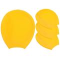 4pcs Waterproof Rain Shoes Non-slip Shoe Cover Outdoor Footwear Durable Shoe Cover for Pet Cat Dog (Yellow)