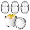 Egg Shell Cup Milk Container Dessert Cups Baby Toddler 4 Pcs Appetizer Ice Cream Glass Bathtub Small Bowls