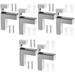 6 Pcs Adjustable Glass Clip Metal Shelf Bracket Cupboard Shelves Clips Zinc Alloy