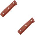 2 Sets of Kitchen Cutter Wood Handle Practical Handle Grip for Chef Cutter Replacement Handle