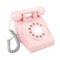 HXmeiye Wooden Telephone Toy 3 Color Choose Pink Yellow Black for Toddler Kids Boys Girls