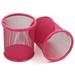 Pencil Holder Office Supplies for Desk Wire Screen Mesh Desktop Organizer Cup Penholder Red