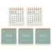 5 Pcs Desk Calendars Office Decorations Small Desk Calendar 2022-2023 Office Desk Calendar Portable Desk Calendar Mini Desk Calendar Simple Cute Paper Student