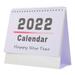 2022 English Desk Calendar Home Calendars Agenda 2024 Table Desktop Daily White Paper Office