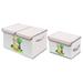 Storage Box 2 Pcs Nursery Toy Bin Toys Childrens Bins with Lids Non-woven Fabric White