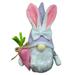 GERsome Easter Gnomes Decor Easter Bunny Gnomes Plush Decorations Elf Stuffed Doll Rabbit Easter Gifts Faceless Bunny Gnome Tier Tray Decor Spring Home Decor