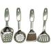 Dollhouse Kitchen Utensil Four-piece Set Mini Miniatures Gear Models Utensils Child Alloy