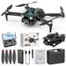 Ckraxd Wind-resistant Quadcopter with 5 Cameras and Headless Mode - Ideal RC Drone for Beginners and Adults Gesture Control and Live FPV Recording Included