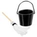 Children s Garbage Storage Toy Bucket Mop Room Furniture Tiny House Decor Childrens Toys for Kids Miniature Models Decoration