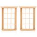 Wooden Window Furniture: 2pcs Window Panes Furniture Mode Fairy Door Window DIY Scene Home Furniture Craft Accessoreis