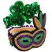 Carnival Bracelet Miss Man 2 Pcs Portable Sequins Mask St Patricks Day Photo Props Glitter Bracelets