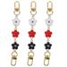 Flower Necklace Bag Strap Wallet Crossbody Metal Chain Extended Rotating Christmas Presents Purse Extender for 3 Pcs