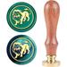 Wax Seal Stamp Leo Sealing Wax Stamp Animals Retro Wax Stamp 25mm Removable Brass Seal Head Wood Handle for Envelopes Invitations Wedding Embellishment Bottle Decoration Gift Packing