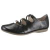 Riemchenballerina JOSEF SEIBEL "Fiona 04", Damen, Gr. 45, schwarz, Leder, klassisch, Schuhe, Slipper, Sandale, Komfortschuh mit raffiniertem Gummizug