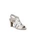 Wide Width Women's Charlotte Pump by Life Stride® by LifeStride in Silver Fabric (Size 6 1/2 W)
