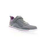 Wide Width Women's Travel Active Axial Fx Sneaker by Propet in Grey Purple (Size 7 W)