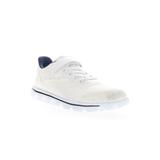 Women's Travel Active Axial Fx Sneaker by Propet in White Navy (Size 12 2E)