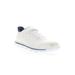 Women's Travel Active Axial Fx Sneaker by Propet in White Navy (Size 7 4E)