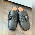 Coach Shoes | Coach Women’s Tassel Slide Loafer Black (Size 5) | Color: Black | Size: 5