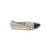 Loeffler Randall Flats: Silver Print Shoes - Women's Size 9 1/2 - Almond Toe