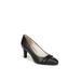 Women's Gio Pump Pump by LifeStride in Black Faux Leather (Size 8 M)