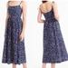 J. Crew Dresses | Jcrew | Cotton Midi Dress In Ratti Happy Cat Print 00 | Color: Blue/White | Size: 00
