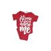 Rabbit Skins Short Sleeve Onesie: Red Color Block Bottoms - Size Newborn