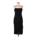 Forever 21 Casual Dress - Midi Square Sleeveless: Black Solid Dresses - Women's Size Large