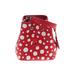 Louis Vuitton Leather Bucket Bag: Pebbled Red Polka Dots Bags