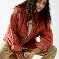 Free People Jackets & Coats | Free People Quilted Dolman Washed Red Jacket Coat S Nwt | Color: Red | Size: S