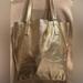 J. Crew Bags | Jcrew The Carryall Tote In Metallic Gold | Color: Gold | Size: Os
