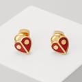 Kate Spade Jewelry | Kate Spade Animal Party Ladybug Studs Earrings | Color: Gold/Red | Size: Os
