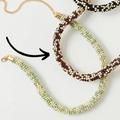 Free People Jewelry | Free People Diving In Necklace Beaded Brown, Tan Braided Choker Msrp $38 | Color: Brown/Cream | Size: Os
