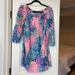 Lilly Pulitzer Dresses | Lilly Pulitzer Off The Shoulder, Silk Dress | Color: Blue/Pink | Size: M