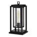 1 Light Medium Outdoor Pier Mount in Transitional Style 7 inches Wide By 16.5 inches High-Black Finish-E26 Medium Vintage Lamp Base Type-Led Lamping