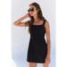 Free People Dresses | Free People Free Est Close To Heart Mini Dress Black Skinny Ruched Xs New | Color: Black | Size: Xs