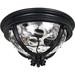 Maxim Camden VX Three Light 16-Inch Outdoor Flush Mount - Black - 41420WGBK