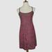 Athleta Dresses | Athleta Brown Hot Pink Floral Spaghetti Strap Fit Flare Knee Length Dress S | Color: Brown/Pink | Size: S