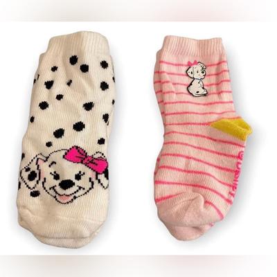 Disney Accessories | Disney 101 Dalmatians Baby Girl Socks | Color: Pink/White | Size: Osg