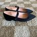 J. Crew Shoes | J. Crew Pointy-Toe Satin Mary Jane Flats | Color: Black | Size: 7.5