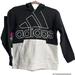 Adidas Shirts & Tops | Adidas Girls Sweatshirt Hoodie Black & White M (10/12) Kangaroo Pocket Nwt | Color: Black/White | Size: 12g