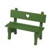 VOSAREA Decorative Mini Wooden Garden Bench Porch Chair Miniature Landscape Ornament for Photo Booth Props Home Decoration (Green)